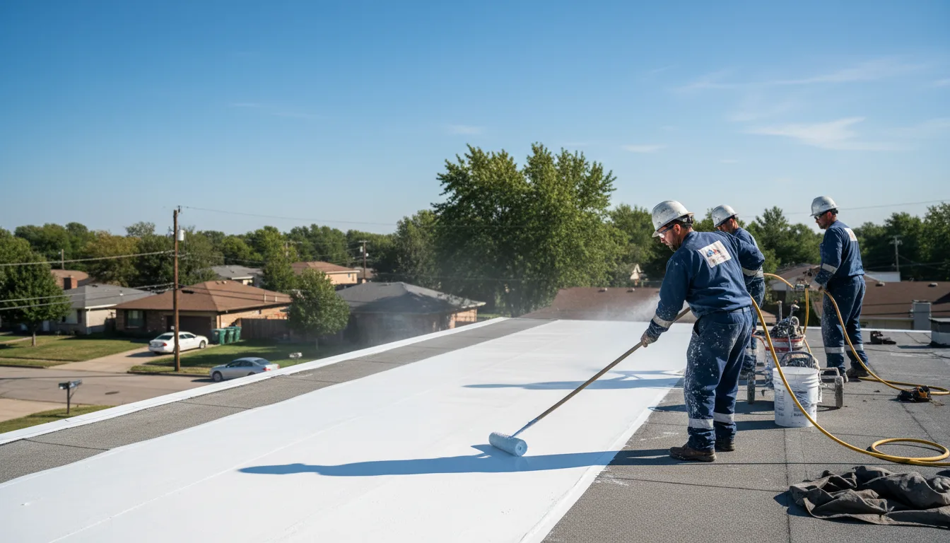 Commercial roof coating in Eunice, LA near me